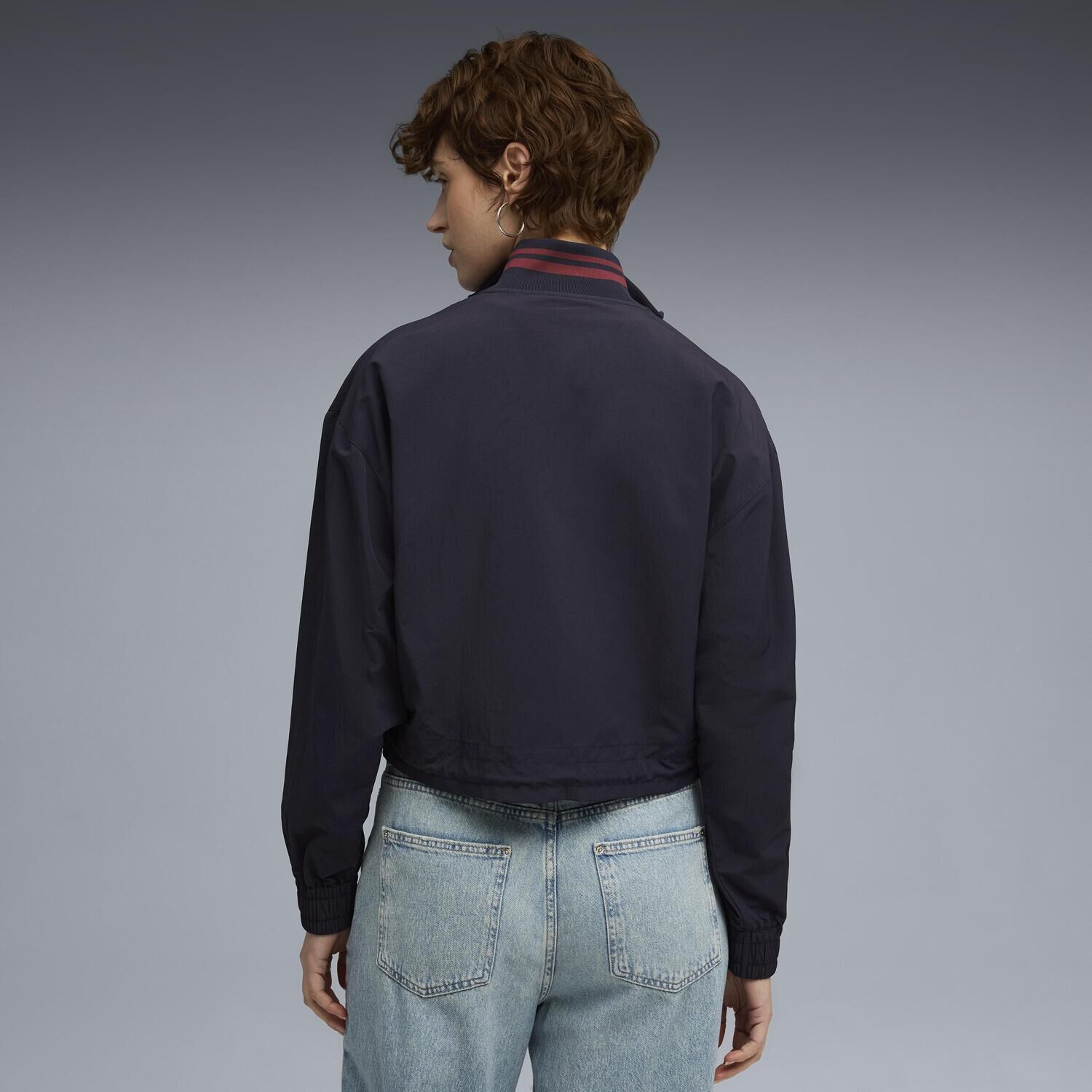 PUMA「【PUMA ｳｪｱ】W PREMIUM ESS RELAXED WV JKT」|ポロシャツ|