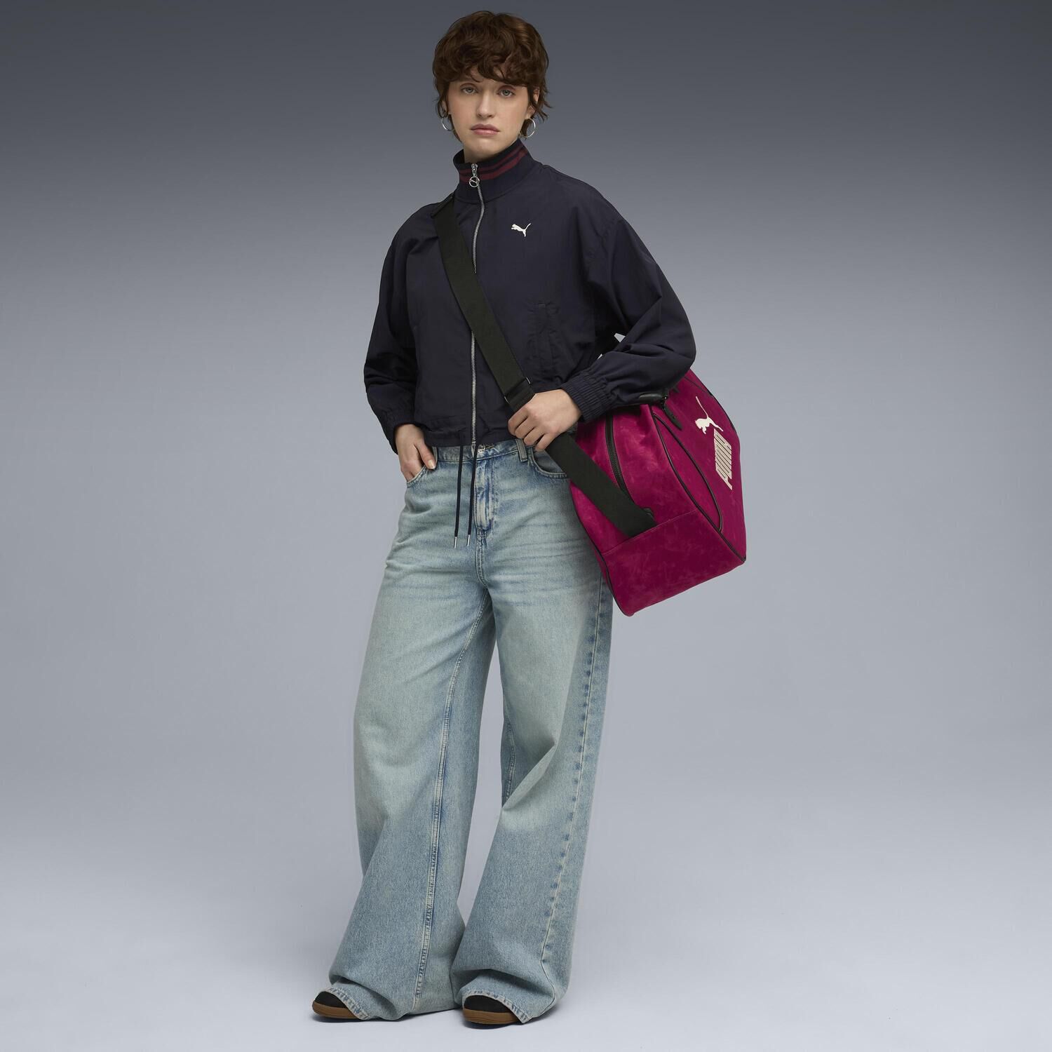 PUMA「【PUMA ｳｪｱ】W PREMIUM ESS RELAXED WV JKT」|ポロシャツ|