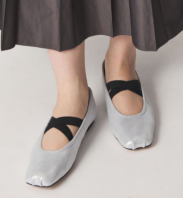 ODETTE E ODILE「【WEB限定】クロスベルトバレエ フラット10■&uarr;」|バレエシューズ|