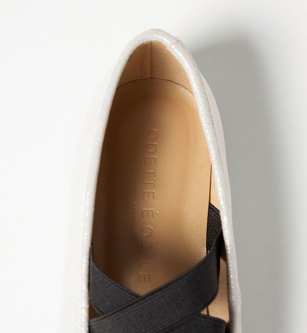 ODETTE E ODILE「【WEB限定】クロスベルトバレエ フラット10■&uarr;」|バレエシューズ|