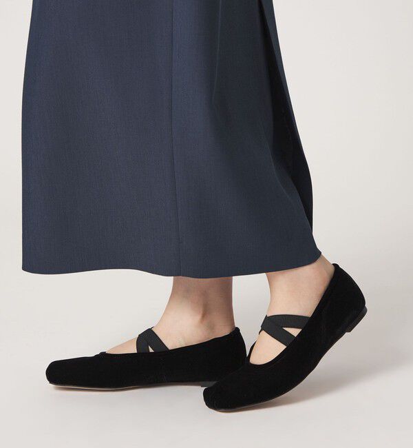 ODETTE E ODILE「【WEB限定】クロスベルトバレエ フラット10■&uarr;」|バレエシューズ|