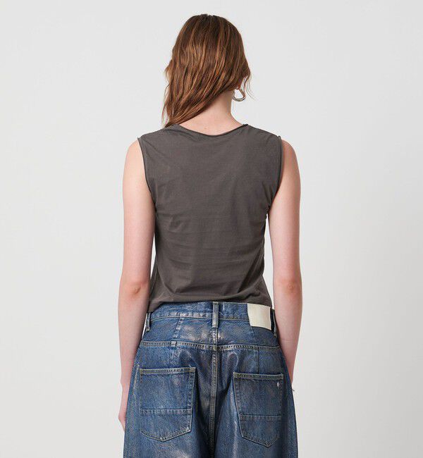 ASTRAET「＜ASTRAET＞ハイゲージ テンジク  ボタン Uネックベスト」|Tシャツ・カットソー|