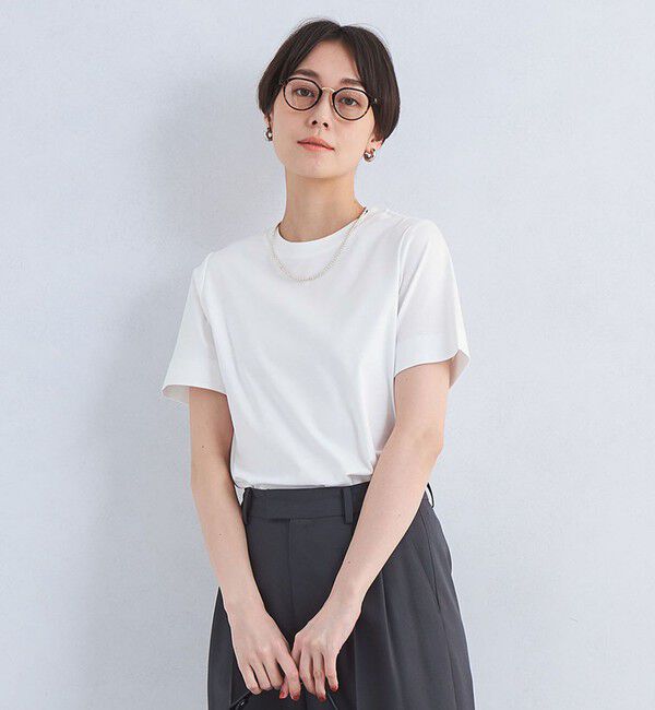 UNITED ARROWS green label relaxing「＜1_OF MINE＞スタンダード Tシャツ -制菌-」|Tシャツ・カットソー|OFF WHITE