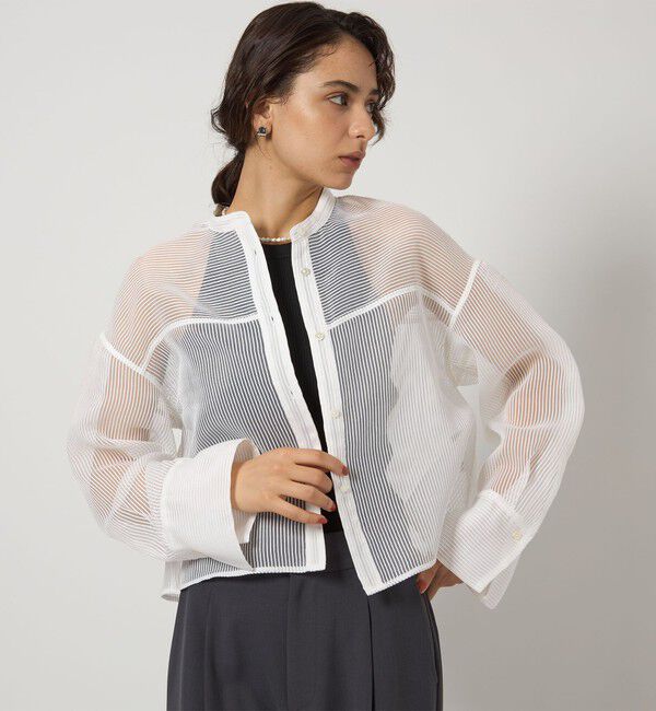 UNITED ARROWS green label relaxing「シアー コードレーン シャツ」|シャツ・ブラウス|