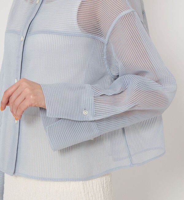 UNITED ARROWS green label relaxing「シアー コードレーン シャツ」|シャツ・ブラウス|