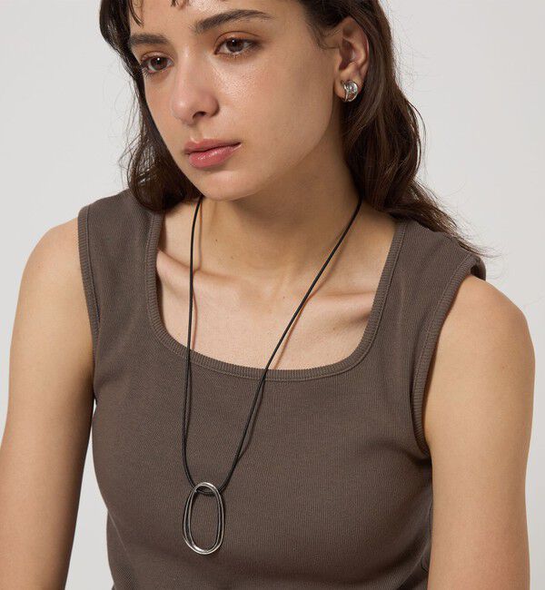UNITED ARROWS green label relaxing「オーバルリング コード ネックレス」|ネックレス|