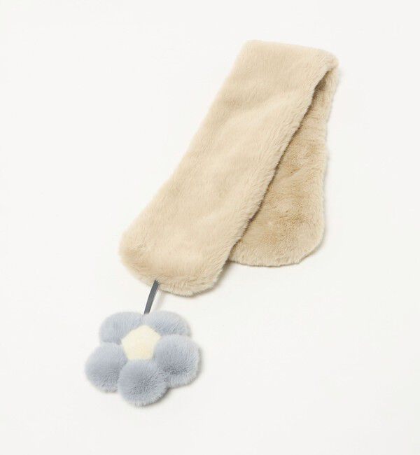 UNITED ARROWS green label relaxing「フェイクファー フラワーモチーフ マフラー」|マフラー|