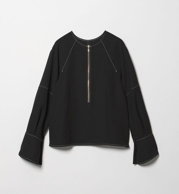 EMMEL REFINES「＜EMMEL REFINES＞EM ステッチ2WAY ジップ ブラウス」|シャツ・ブラウス|