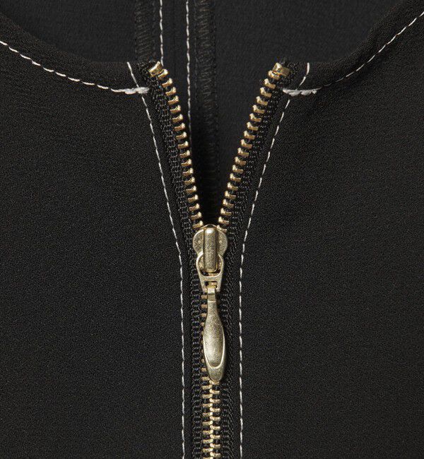 EMMEL REFINES「＜EMMEL REFINES＞EM ステッチ2WAY ジップ ブラウス」|シャツ・ブラウス|