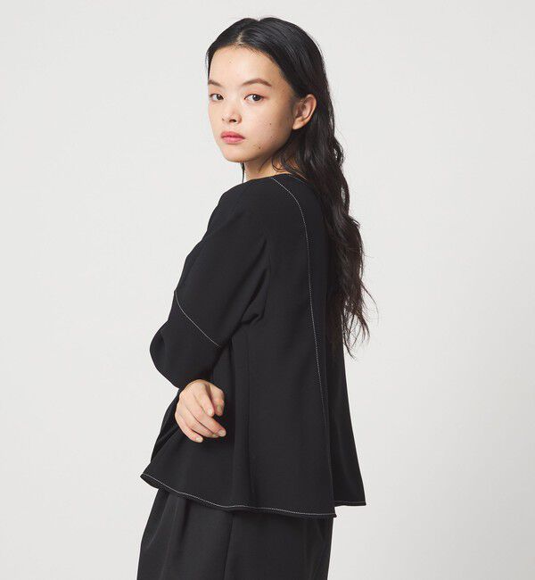 EMMEL REFINES「＜EMMEL REFINES＞EM ステッチ2WAY ジップ ブラウス」|シャツ・ブラウス|
