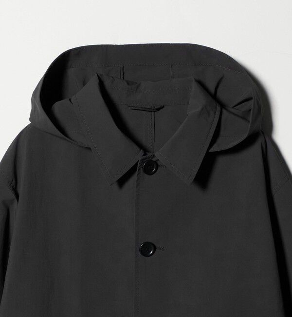 UNITED ARROWS green label relaxing「DICROS ミドル フード ステンカラー コート -撥水-」|ステンカラーコート|