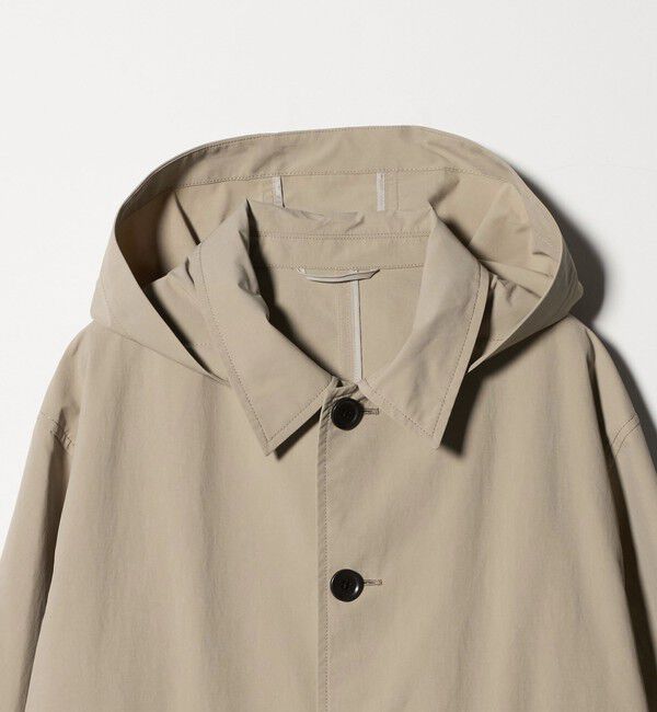 UNITED ARROWS green label relaxing「DICROS ミドル フード ステンカラー コート -撥水-」|ステンカラーコート|