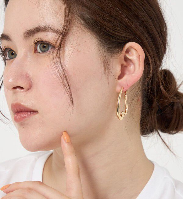 BEAUTY&YOUTH UNITED ARROWS「メタル ハートライン イヤリング」|イヤリング|