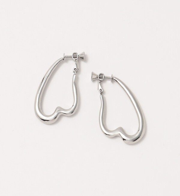 BEAUTY&YOUTH UNITED ARROWS「メタル ハートライン イヤリング」|イヤリング|SILVER