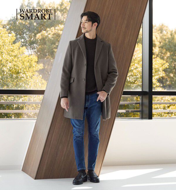 BEAUTY&YOUTH UNITED ARROWS「【WEB限定 WARDROBE SMART】PE メルトン チェスターコート」|チェスターコート|