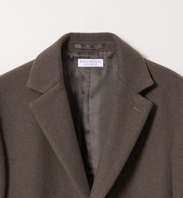 BEAUTY&YOUTH UNITED ARROWS「【WEB限定 WARDROBE SMART】PE メルトン チェスターコート」|チェスターコート|