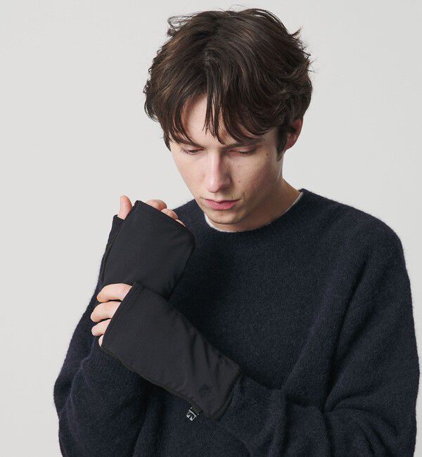 BEAUTY&YOUTH UNITED ARROWS「【別注】＜GOLDWIN＞フリース フィンガーレス グローブ」|手袋|BLACK