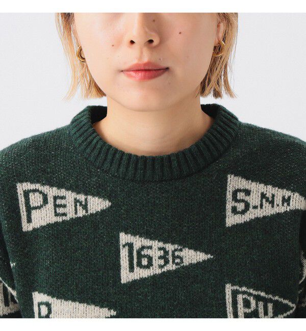 BEAMSBOY「ペナント ニット プルオーバー」|ニット・セーター|