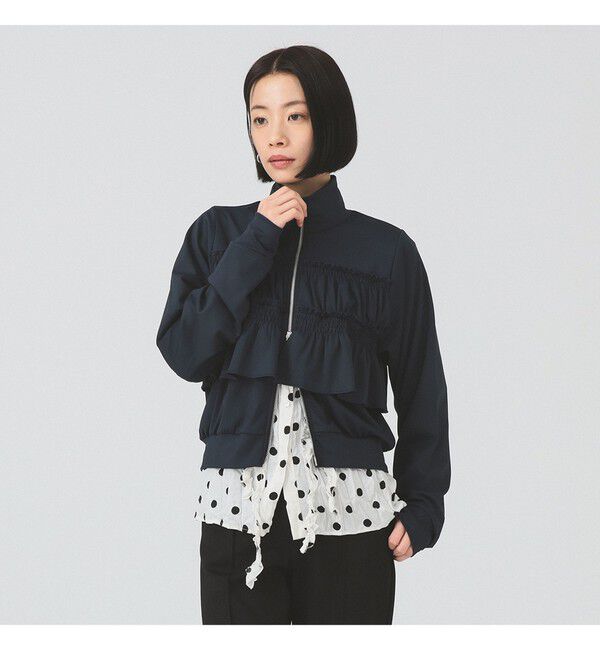 Ray BEAMS 「フリル ジャージ ブルゾン」|スウェット・ジャージ|