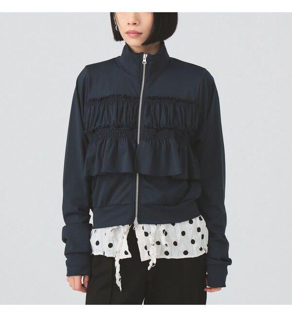 Ray BEAMS 「フリル ジャージ ブルゾン」|スウェット・ジャージ|