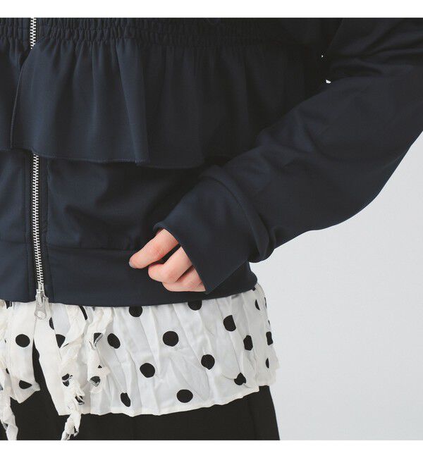 Ray BEAMS 「フリル ジャージ ブルゾン」|スウェット・ジャージ|