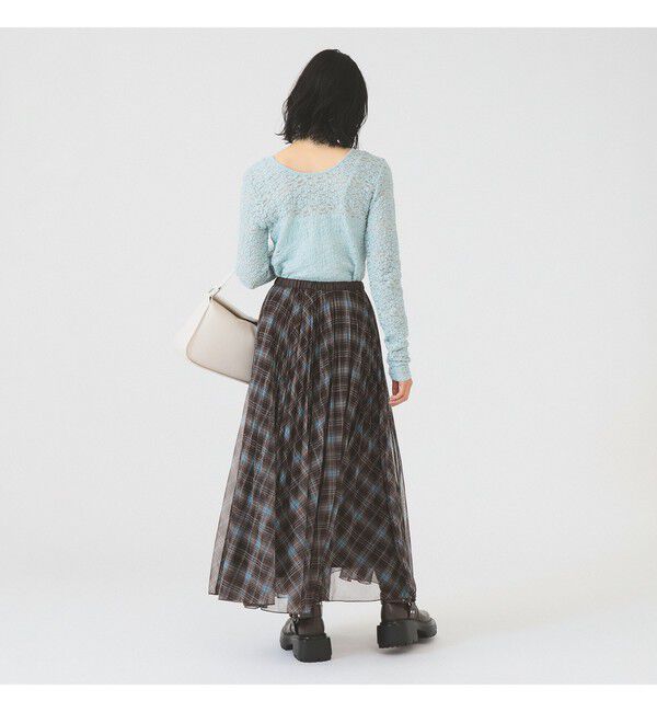 Ray BEAMS 「ジャカード レース クルーネック Tシャツ」|Tシャツ・カットソー|