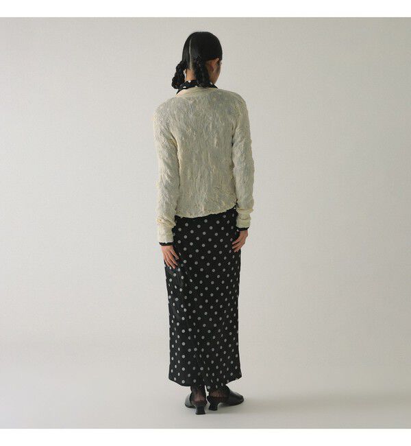 Ray BEAMS 「ドット サテン フリル スカート」|スカート|