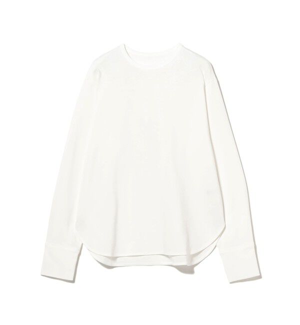 Demi-Luxe BEAMS 「コットンキュプラ ラウンドヘム ロングスリーブ Tシャツ」|Tシャツ・カットソー|