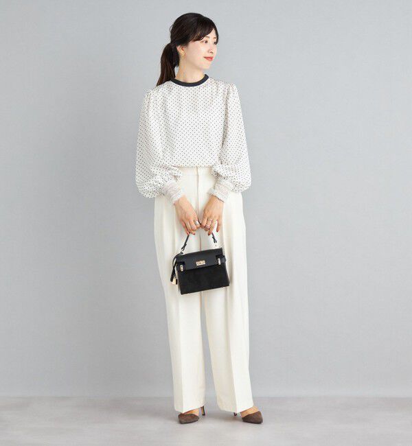 SHIPS for women「〈手洗い可能〉2タックワイドパンツ◇」|その他|