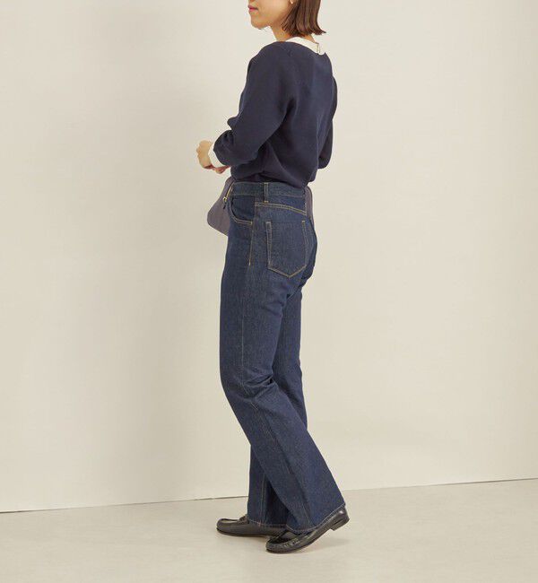 SHIPS for women「〈手洗い可能〉コットン 配色 バックボタン プルオーバー◇」|ニット・セーター|