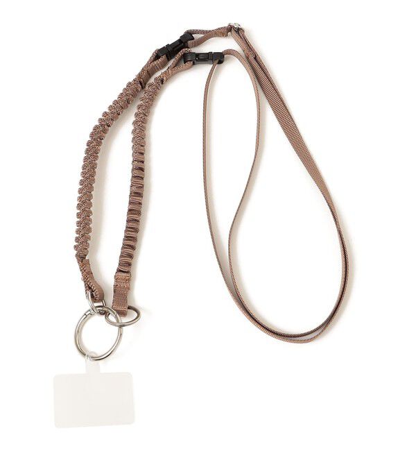 SHIPS any「BYONBYON: スマホ ショルダー ストラップ」|ストラップ|ブラウン