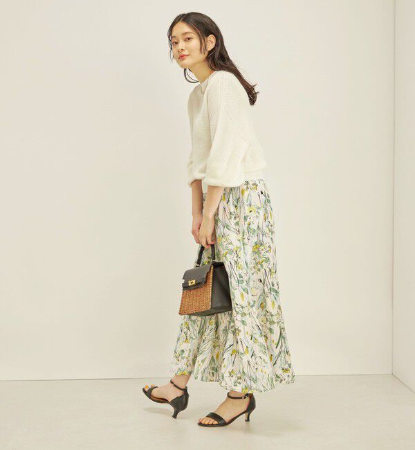 SHIPS for women「〈手洗い可能〉ペーパー コットン ワイド プルオーバー」|ニット・セーター|