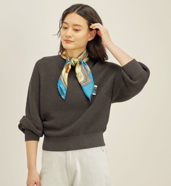 SHIPS for women「〈手洗い可能〉ペーパー コットン ワイド プルオーバー」|ニット・セーター|