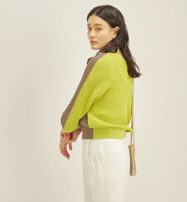 SHIPS for women「〈手洗い可能〉ペーパー コットン ワイド プルオーバー」|ニット・セーター|