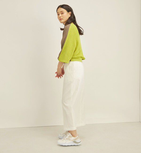 SHIPS for women「〈手洗い可能〉ペーパー コットン ワイド プルオーバー」|ニット・セーター|