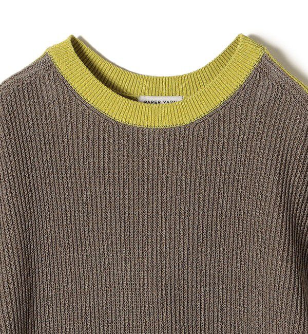 SHIPS for women「〈手洗い可能〉ペーパー コットン ワイド プルオーバー」|ニット・セーター|