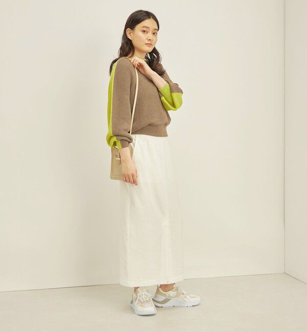 SHIPS for women「〈手洗い可能〉ペーパー コットン ワイド プルオーバー」|ニット・セーター|