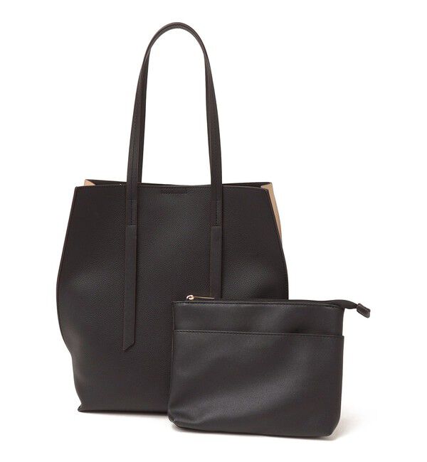 SHIPS any「SHIPS any: ポーチ付き バイカラー A4 トート バッグ」|トートバッグ|