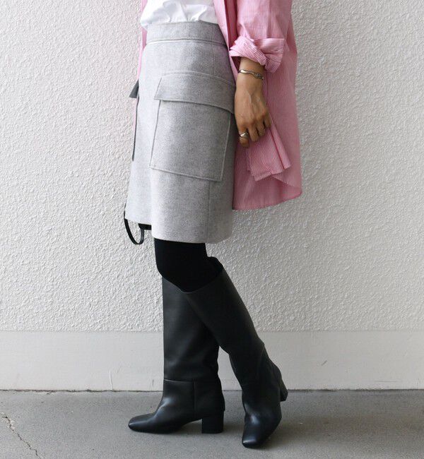 SHIPS for women「〈手洗い可能〉ニードル ストレッチ サイド ポケット ミニ スカート ◇」|スカート|