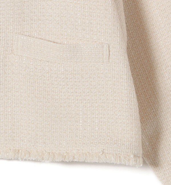 SHIPS for women「〈セレモニー対応可〉スラブ ツイード ノーカラー ジャケット（セットアップ対応）」|ノーカラージャケット|