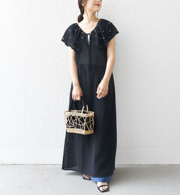 SHIPS any「bon_meur:〈手洗い可能〉ビーズ刺繍 エンブロイダリー ワンピース」|ワンピース|