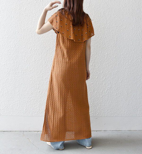 SHIPS any「bon_meur:〈手洗い可能〉ビーズ刺繍 エンブロイダリー ワンピース」|ワンピース|