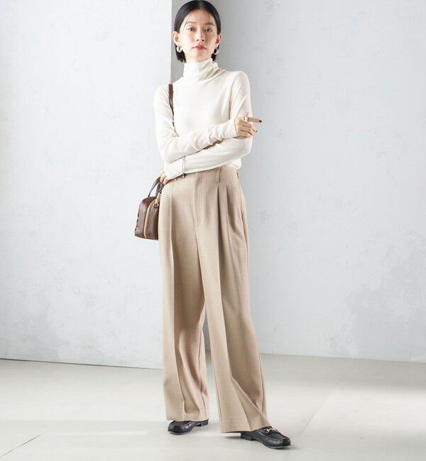 SHIPS for women「〈手洗い可能〉フロッキ― チュール タートルネック」|Tシャツ・カットソー|