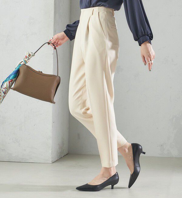 SHIPS for women「〈手洗い可能〉タック テーパード パンツ（セットアップ対応）」|その他|