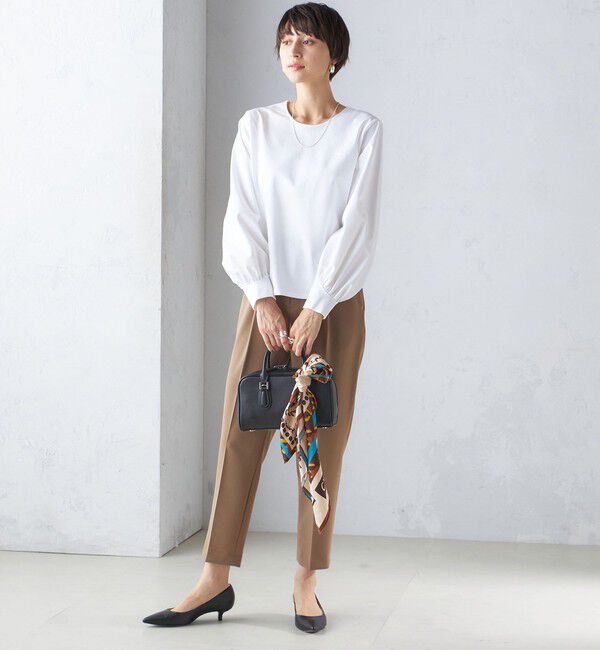 SHIPS for women「〈手洗い可能〉タック テーパード パンツ（セットアップ対応）」|その他|