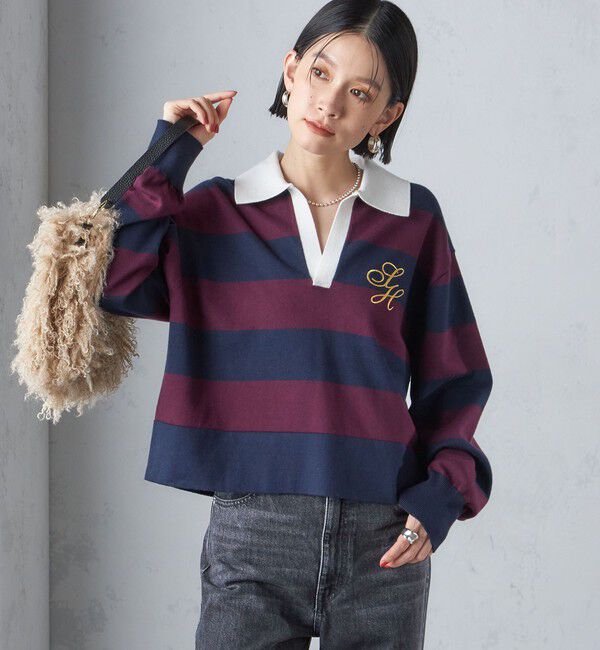 SHIPS for women「〈手洗い可能〉エンブレム ラガー ニット」|ニット・セーター|