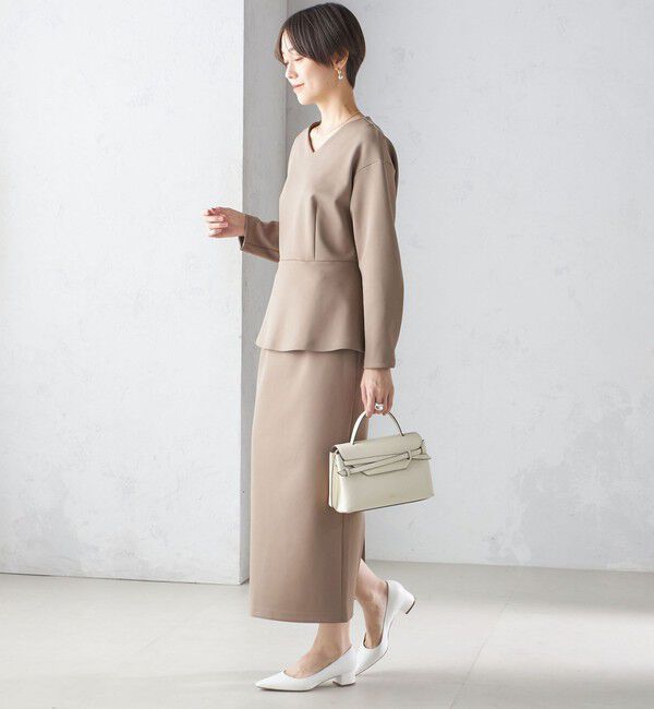 SHIPS for women「〈手洗い可能〉ストレッチ ダンボール タイト スカート（セットアップ対応）」|スカート|