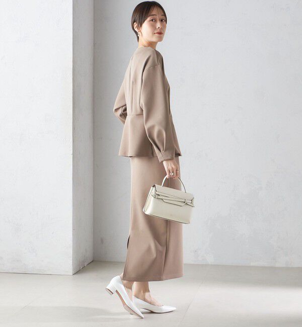 SHIPS for women「〈手洗い可能〉ストレッチ ダンボール タイト スカート（セットアップ対応）」|スカート|