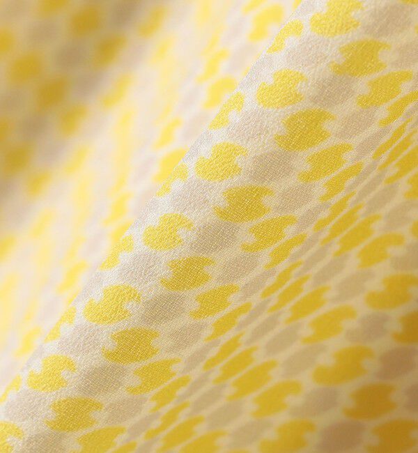 SHIPS for women「〈手洗い可能〉ボウタイ 幾何 プリント 長袖 ブラウス」|シャツ・ブラウス|