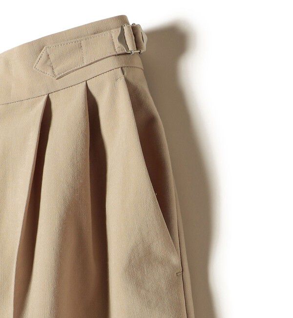 SHIPS for women「〈手洗い可能〉Asami 麻調合繊 2タック ワイドパンツ」|その他|